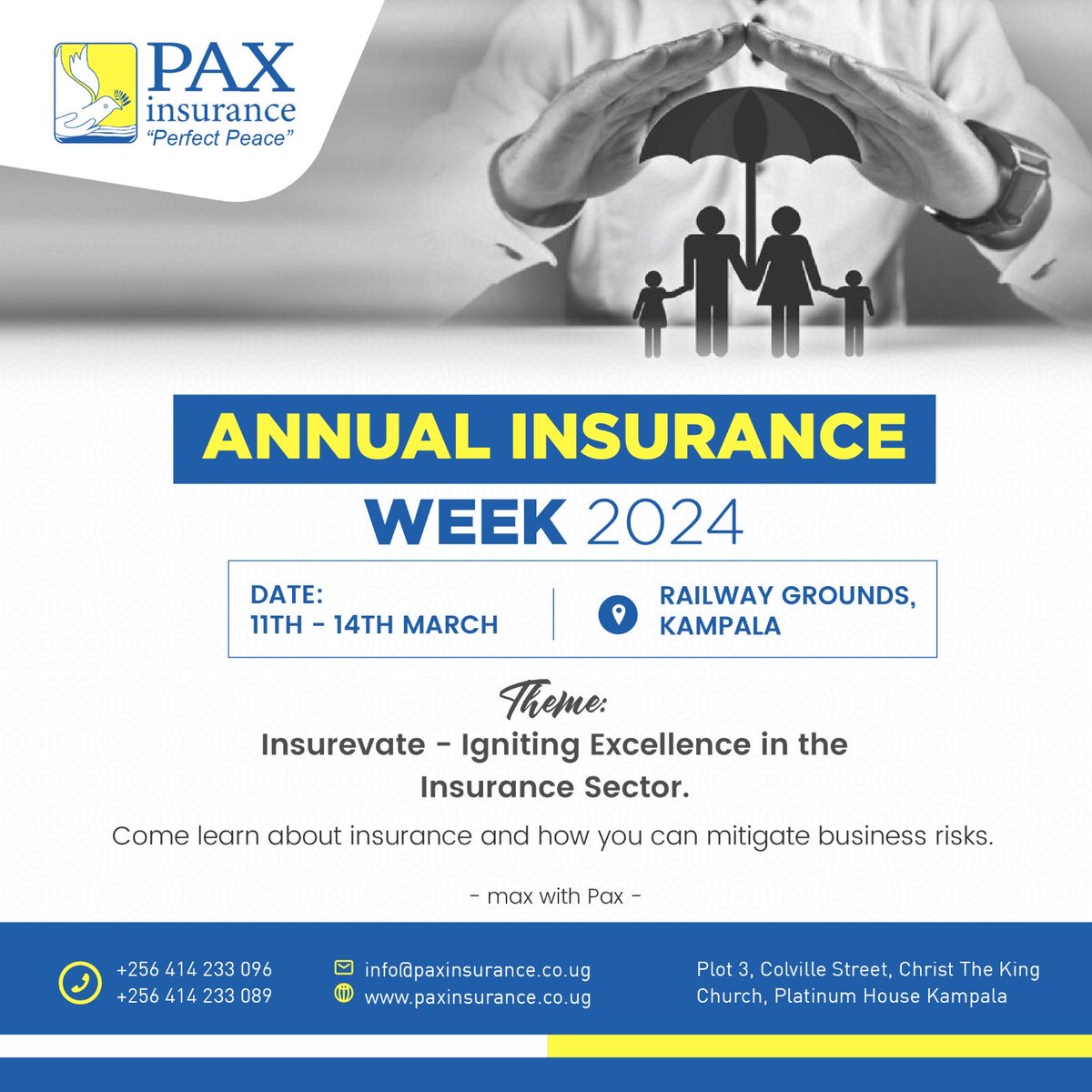 Rachealkyy's tweet photo. Are you a business owner.
Join @InsurancePax at the ongoing #AnnualInsuranceweek and learn about how you can secure your business and other properties for the future. 

📍Railway Grounds.

#Insuranceweek 
#Riskmangement https://t.co/AvMSWn6YGm