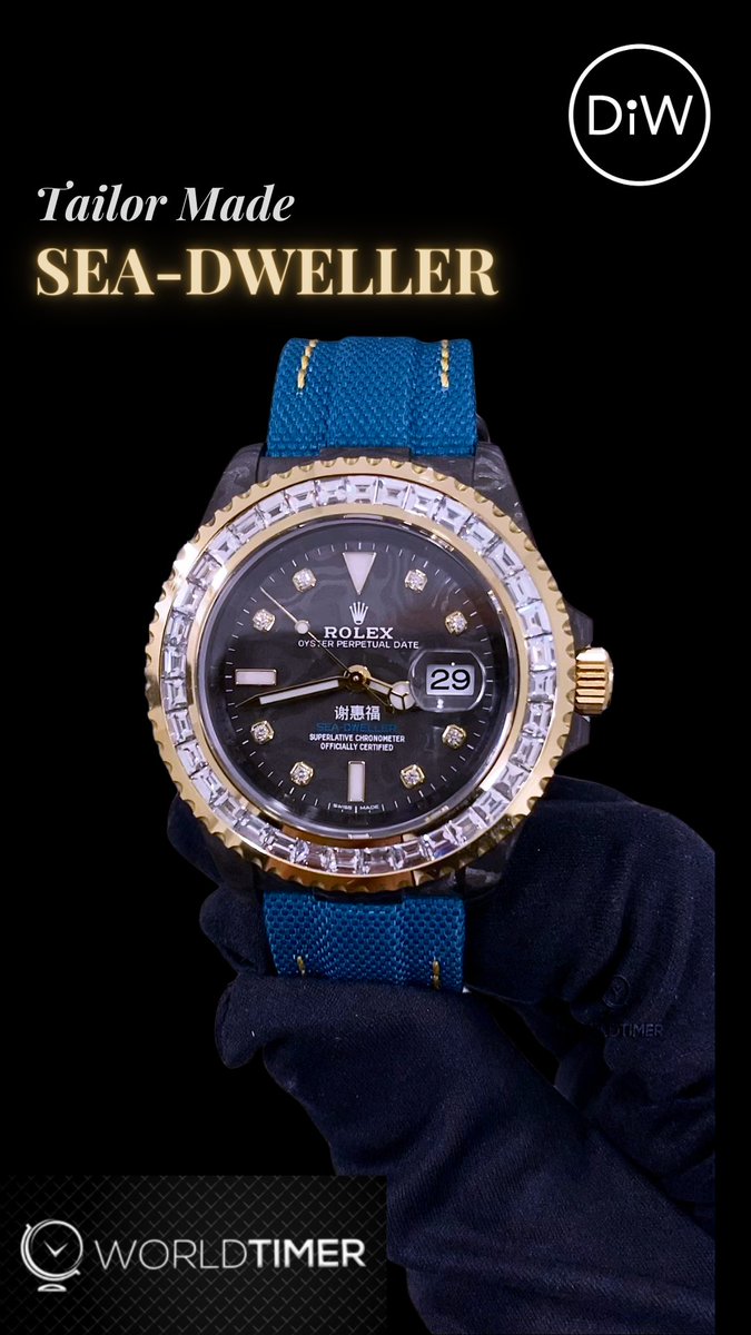 WORLDTIMER_'s tweet photo. Tailor Made DiW Rolex Sea Dweller 43 Turquise Baguette 謝惠福

DiW YouTube Playlist Please Subscribe Us 🙇‍♂️: https://t.co/s8Z7PKS3Ly

#SD43 #126660 #rolexsubmarinerdate #rainbowrolex #luxurytimepieces #luxuryliving #luxuryLife #apdiver #LuxuryWatches #DiWwatch #RoyalOak #fpjourne https://t.co/bcdsifWfHe