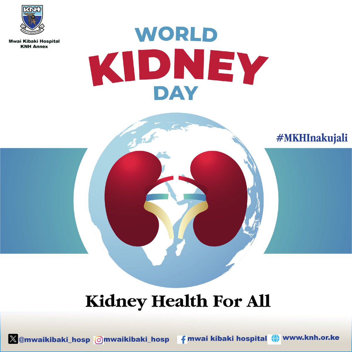 Mwaikibaki_hosp's tweet image. #WorldKidneyDay 
Celebrating World Kidney day @Mwaikibaki_hosp
We pump up the volume on kidney health as our renal team offers free screening today to keep your kidneys in top shape.

Your Kidney health matters!
Show your kidneys some love!

#MKHInakujali
#worldkidneyday2024