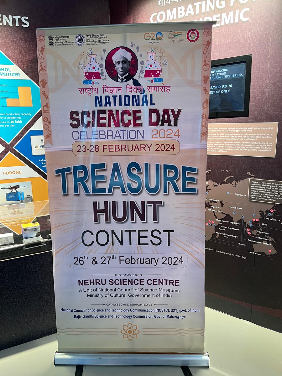 InjectingHope's tweet photo. A #TreasureHuntContest on #VaccinesInjectingHope was organised by @NSCMumbai, a unit of @ncsmgoi, @MinOfCultureGoI, as a part of #NationalScienceDay Celebration.

Participants were seen unravelling the puzzles to discover hidden treasures.

#IndiaUKTogether https://t.co/3s4rfp0U95