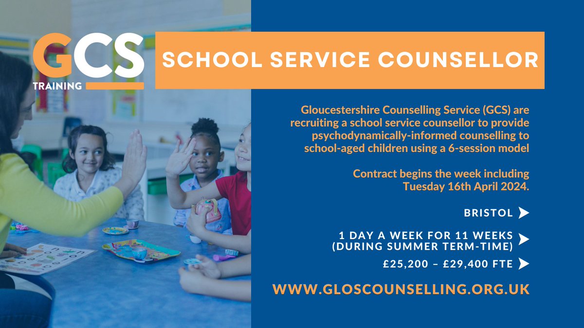 We are currently seeking a School Service Counsellor to join our team! This is a great opportunity to provide support and guidance to students in need. Apply now and be part of our mission to empower the next generation! ow.ly/UJL950QQbvo #SchoolServiceCounsellor #bristol