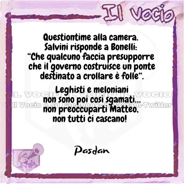 ilvocio's tweet photo. Pasdan @PASQUALEDANIEL2

#14marzo #ilvocio #Questiontime #Camera #Salvini #Bonelli  #crollo #pericolo #pontesullostretto #allocchi https://t.co/nGYQIblHb8