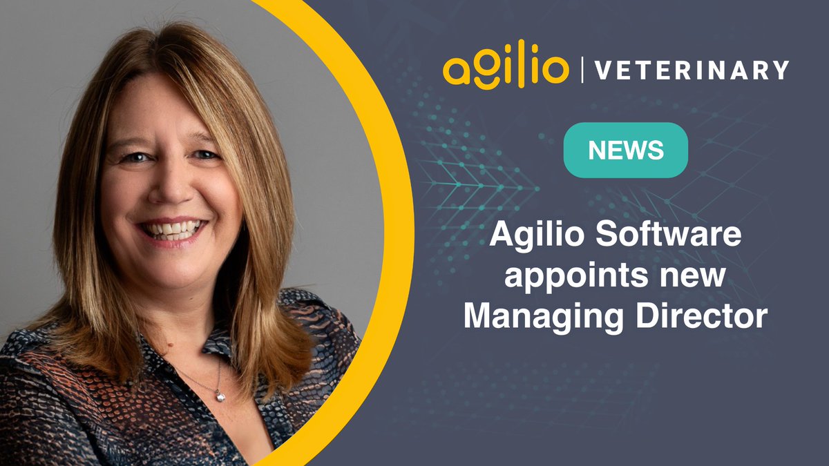 We are delighted to announce the appointment of Emma Barnes as the new Managing Director of our Veterinary and SME divisions!

Welcome to the Agilio team! 🙌

Read more here: bit.ly/3PhJydW ⬅

#AgilioSoftware