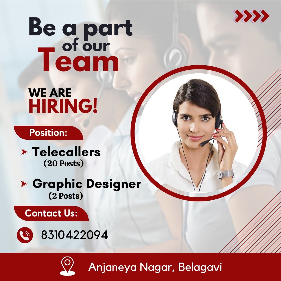 Hiring.........
.
.
.
.
.
#hiring #job #vaccancy #opportunity #belgaum #applynow #join #marvelous_belgaum #telecallers #graphicdesigners