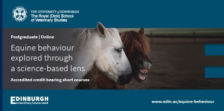 eqscied's tweet photo. Explore #equinebehaviour with @EdinburghUni . @TheDickVet offers three accredited credit-bearing short courses in key aspects of equine behaviour, and our course in #EquitationScience led by Dr Gemma Pearson starts in April: https://t.co/iA3INunMsc https://t.co/HeHdmdO5Ie