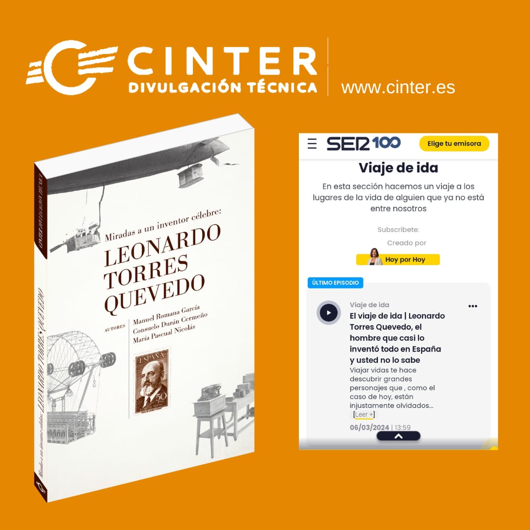 Gracias <a href="/AngelsBarcelo/">Àngels Barceló</a> por la divulgación sobre Leonardo Torres Quevedo
cinter.es/torresquevedo.…
en "viaje de ida"
cadenaser.com/audio/17097246…
con la participación de <a href="/MRGdeviaje/">Manuel Romana</a>
Eso sí, ¿Qué es el "telesférico"? <a href="/IsaiasLafuente/">Isaías Lafuente Zorrilla</a> , pon orden, por favor.