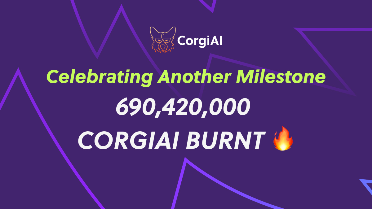 Once again, thank you #CROfam #WOOFGANG for all your support ❤️ 🐾 

🔥 𝟲𝟵𝟬,𝟰𝟮𝟬,𝟬𝟬𝟬 #CORGIAI 𝗵𝗮𝘀 𝗯𝗲𝗲𝗻 𝗯𝘂𝗿𝗻𝘁 🔥 

cronoscan.com/tx/0x4772b47ea…

🌕 🔜