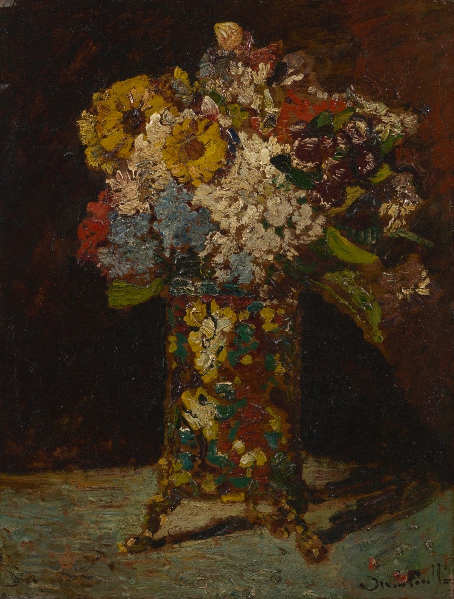 vangoghmuseum's tweet photo. Vincent was impressed by the Southern French artist Adolphe Monticelli's emphatic brushwork and habit of using generous amounts of paint. Can you see the resemblance?
1 Vincent van Gogh, Vase with Chinese Asters and Gladioli,1886
2 Adolphe Monticelli, Vase with Flowers, c. 1875 https://t.co/91Svfmdi4c