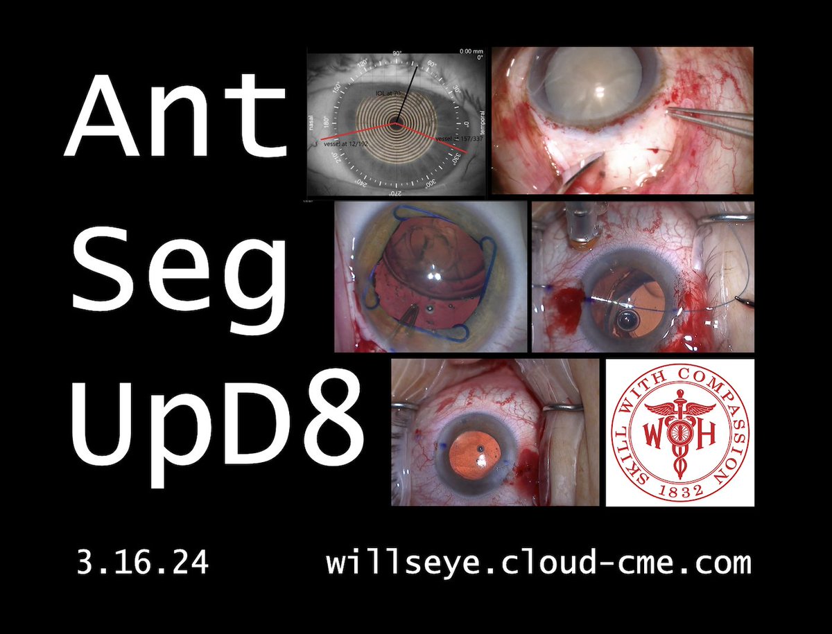 WillsEyeAlumni's tweet photo. .@Wills_Eye Anterior Segment Update, Sat., 3/16/24. Register for Live Streamed: https://t.co/5avpuh006c https://t.co/xpFixEXrz5