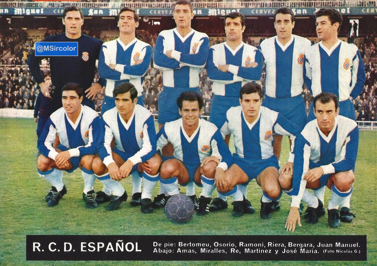 MSircolor's tweet photo. Poster de la revista #ElAlcázar del @RCDEspanyol (5-11-67) @RCDEspanyol 2 @RealSociedad 0 #Bertomeu #Osorio #Ramoní #Riera #Bergara #JuanManuel ;; #Amas⚽️⚽️ #Miralles #CayetanoRe #Martínez y #JoséMaría el entrenador era #Kálmár https://t.co/zkezWLdMHC