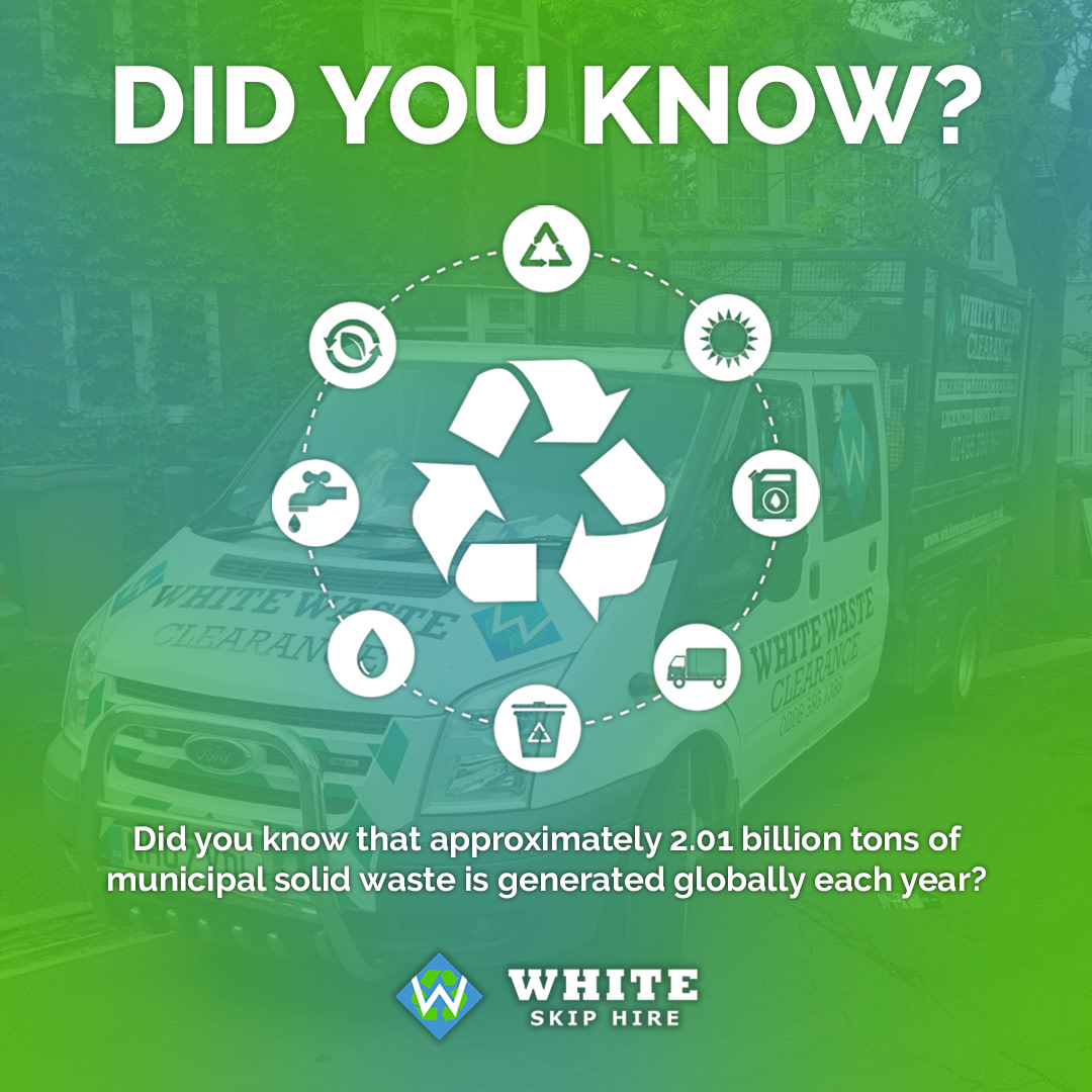 Did you know? 🔍

Approximately 2.01 billion tons of #MunicipalWaste is generated globally each year?! ♻️

Make the responsible choice today by choosing a #Waste Management company that disposes of waste properly and help #SaveOurPlanet! 

Enquire today!

0208 595 1388 📲