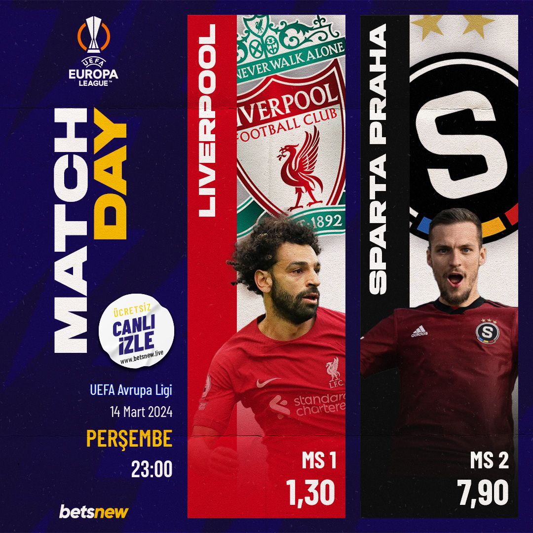 BetsnewResmi's tweet photo. #MatchDay ⚽️

Liverpool 🆚 Sparta Prag

🗓 14 Mart Perşembe
🕘 23:00
🏆 #UEL

⭐️ Bu Karşılaşma Geniş ve Canlı Market Seçenekleriyle Betsnew’de!

✅ Güvenilir Bahsin Adresi
📲 https://t.co/V0EWK1fMrH 

📺 7/24 4K Canlı TV
📲 https://t.co/x8qcdr8dOA https://t.co/DklgVWhIqx