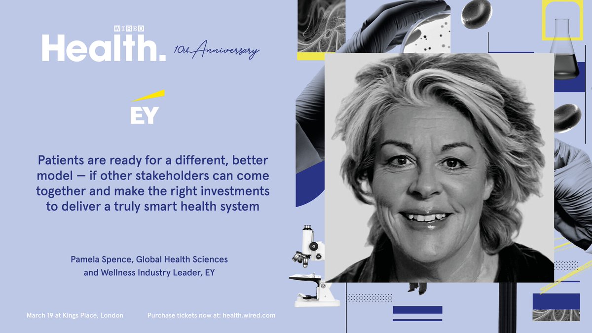 Don't miss EY at #WIREDHealth on March 19 at Kings Place, London. Get tickets at health.wired.com