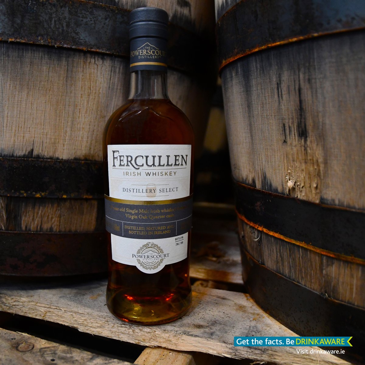 Here's the latest Distillery Select, perfect for St. Patrick's Day ☘️ 🥃2nd in our quarter cask series 🥃Double-distilled single malt 🥃Finished for 2 yrs in virgin oak quarter casks. 🥃590 bottles 🥃Non-chill filtered 🥃46% ABV Available for €150: tinyurl.com/fercullends