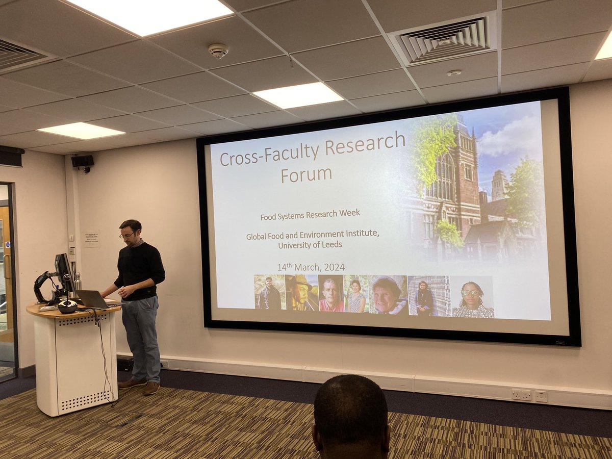 @SWhitfield85 kicks off the @GlobaFoodLeeds cross-faculty research forum, including @fosta_health speakers and audience!