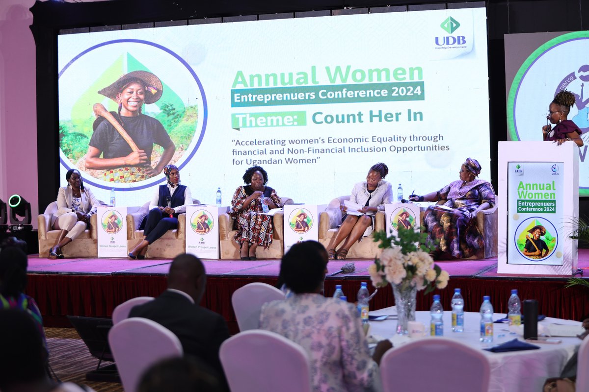 PANNEL DISCUSSION: Under the theme; Accelerating women's Economic Equality through financial and Non-financial Inclusion Opportunities for Ugandan Women. #UDB_UWEAL_Women24