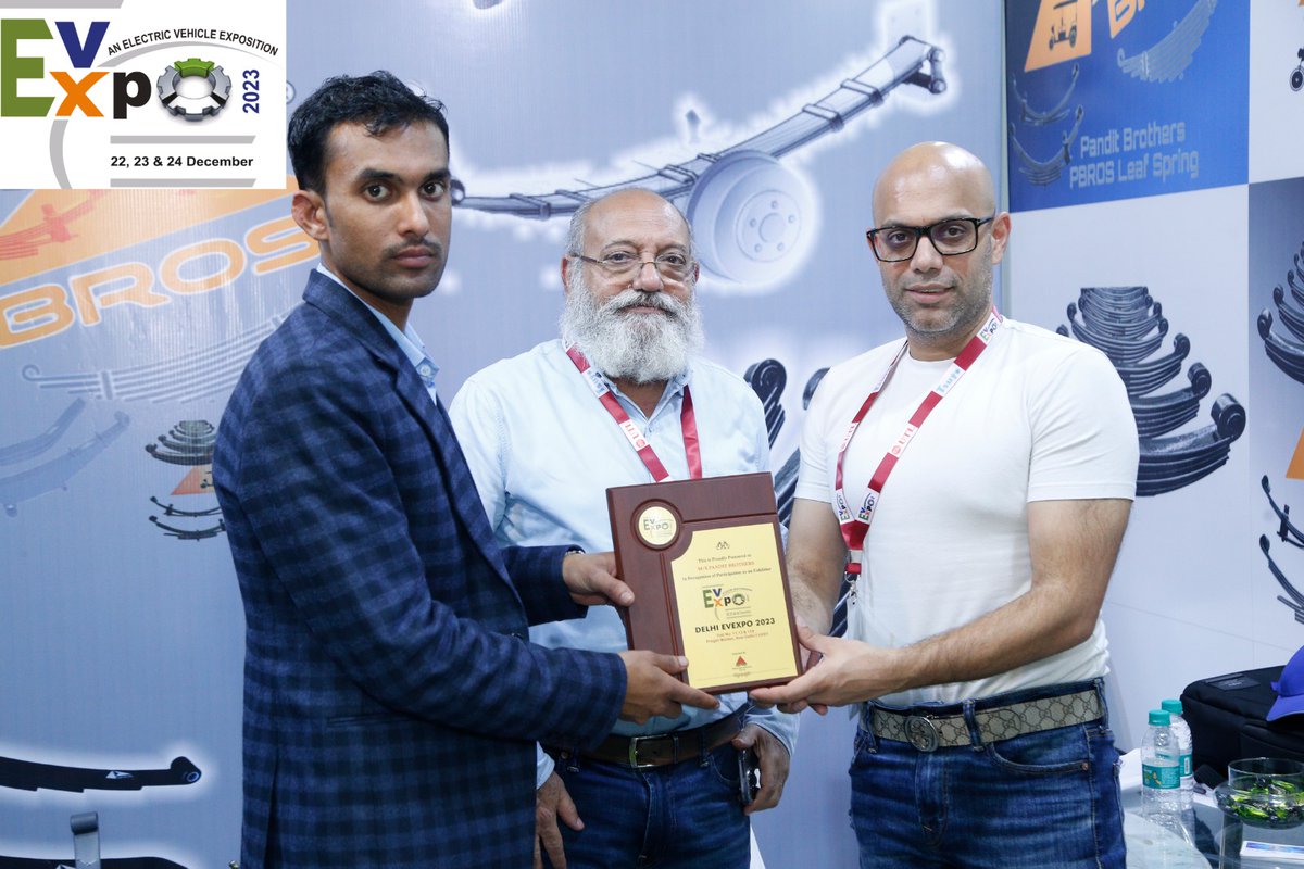 expo_ev's tweet image. Memory of PANDIT BROTHERS (BROS) at 19th EvExpo Delhi 2023. 

 #eventplanner #ElectricVehicles #ebikestyle #escooter #ERickshaw #EVExpo #vehicles #lithiumbattery #madeinindia #RevolutionNow