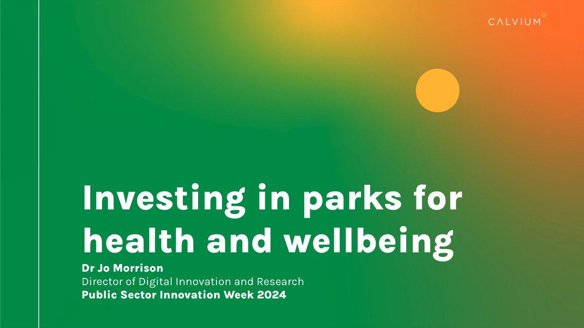 *TODAY at 12:30* Place-based digital technology and data for: 🌳park resilience ❤️ community health and wellbeing 🥅 local, regional and national policy objectives. Join the free, online talk, part of #PSIWeek - psiweek.digileaders.com/talks/investin… #health #Wellbeing