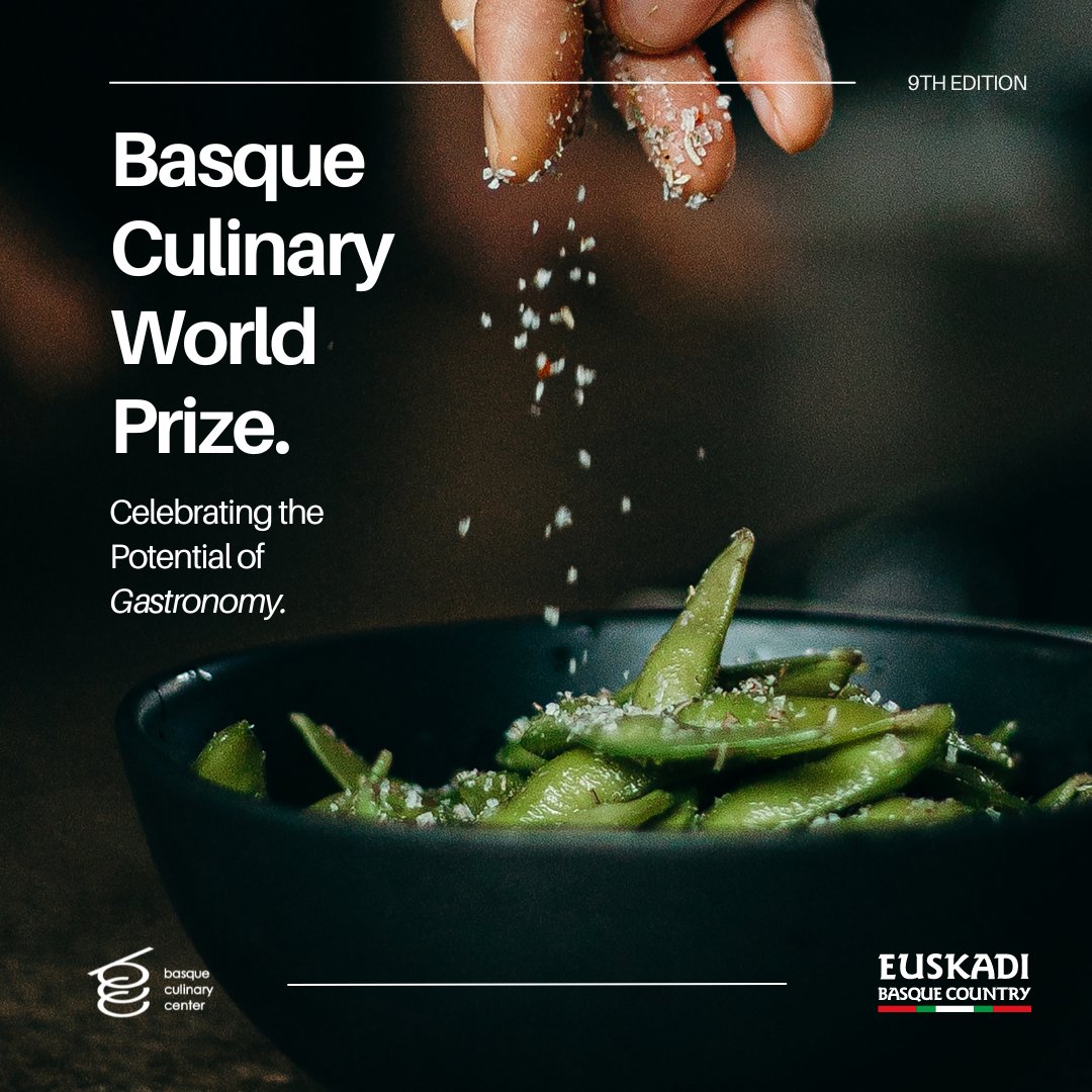 ➡️ We celebrate 🏆 the potential of gastronomy 🍚 to build a better world 🌍 ➡️ Celebramos 🏆  el potencial de la gastronomía 🍚 para construir un mundo mejor 🌍 ➡️  Gastronomiak 🍚  mundua 🌍 eraldatzeko duen ahalmena ospatzen dugu 🏆 basqueculinaryworldprize.com/online-nominat… #bcwp #bculinary