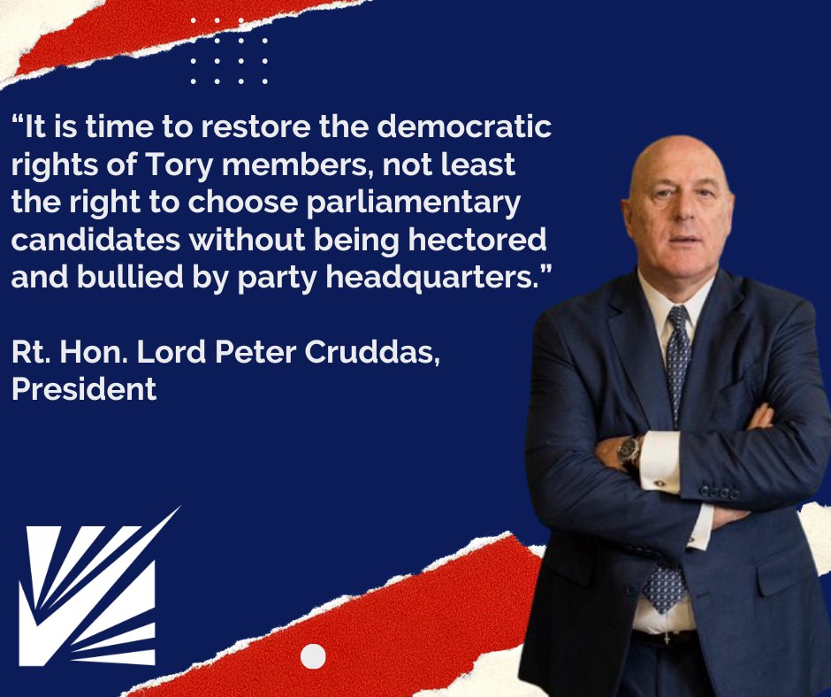 From our President - the need to ensure that party members have a say in who gets selected as their candidate. Do you agree? #conservativepost #conservativedemocraticorganisation #cdo #democracyinuk #Conservatives