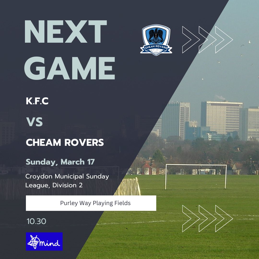 cheamrovers's tweet photo. Back to league action this weekend after our narrow cup disappointment last week. Hoping for a positive result π
#CMSFL #football #sundayleague #Cheam #Sutton #londonfootball #surreyfootball #team #footballlife #lovefootball #grassrootsgame #footballers #grassrootsfootball https://t.co/5U0H4Ffi9F