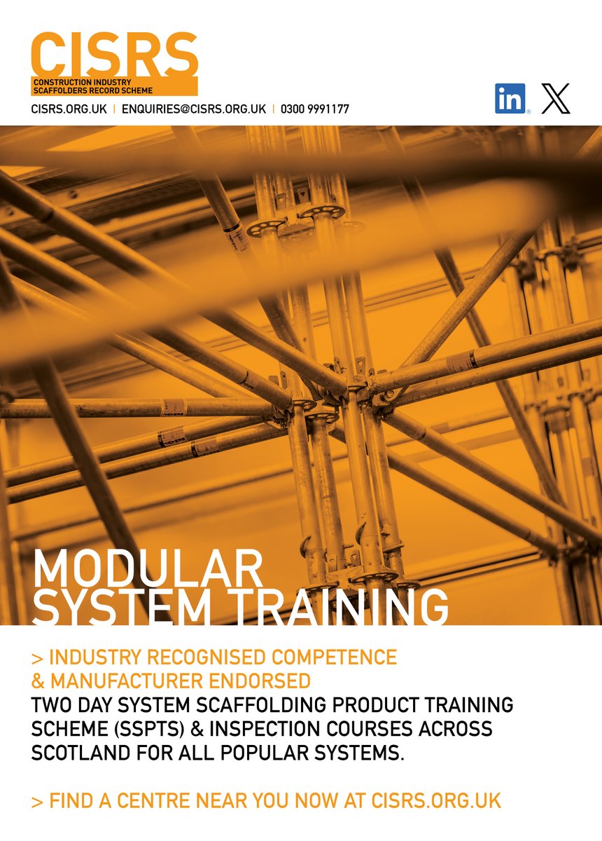 CISRS_OSTS's tweet photo. Looking to get the latest in modular system #scaffolding #training? π·π»ββοΈ
You need the #CISRS SSPTS course ππ»
https://t.co/vVHen3MtG1
#ScaffoldingTraining #SSPTS #ConstructionTraining #ConstructionIndustry #ConstructionSafety #WorkAtHeight #ConstructionSkills #ModularScaffolding https://t.co/x5XJFxcEZf
