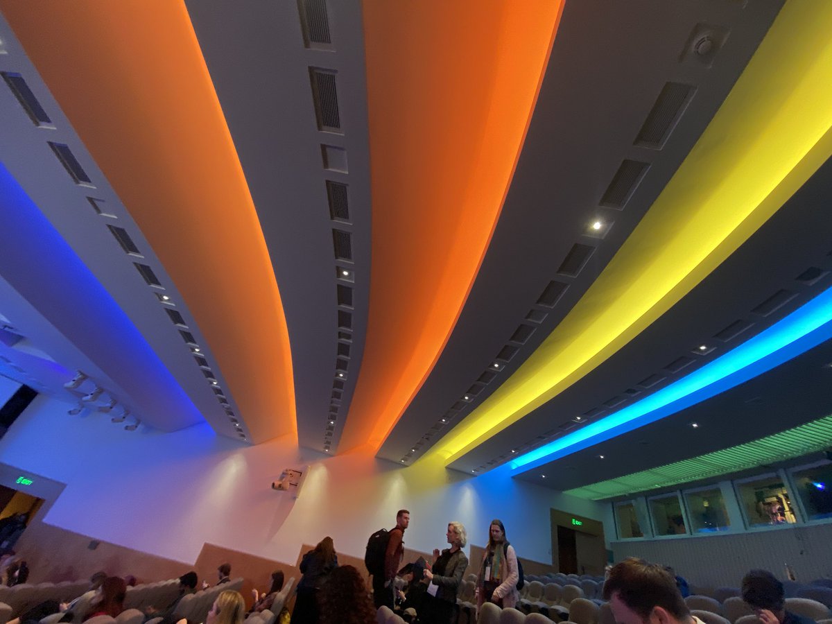 A new level of detail for conference planning at the NIHR Applied Research Collaborations Inequalities and Prevention Research Showcase in London today: the lights in the ceiling represent the ARC logo colours! <a href="/NIHRARCs/">NIHR Applied Research Collaborations (ARCs)</a> @NIHRCRN_NENCumb