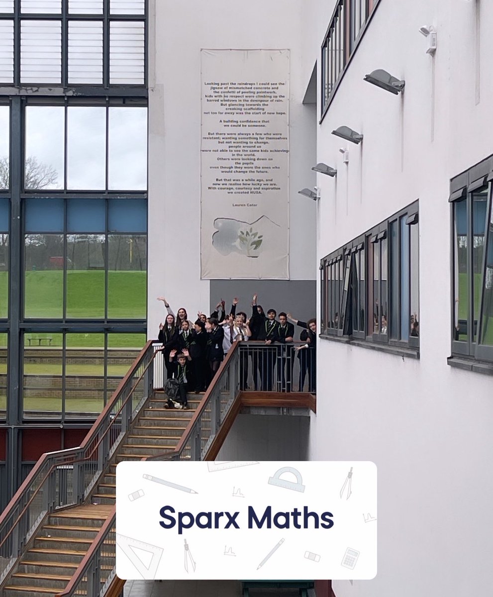 OfficialNUSA's tweet photo. Loving the figures we’re getting for @SparxMaths 🧮 Competing with the rest of the country!!!
#Grit ➕ #Purpose 🟰 #AmazingNUSA
#MathsIsLife #TheNUSAWay #ProbabilityOfBeingSuccessful 💯 #PiDay2024 https://t.co/jy3IgfNPK3