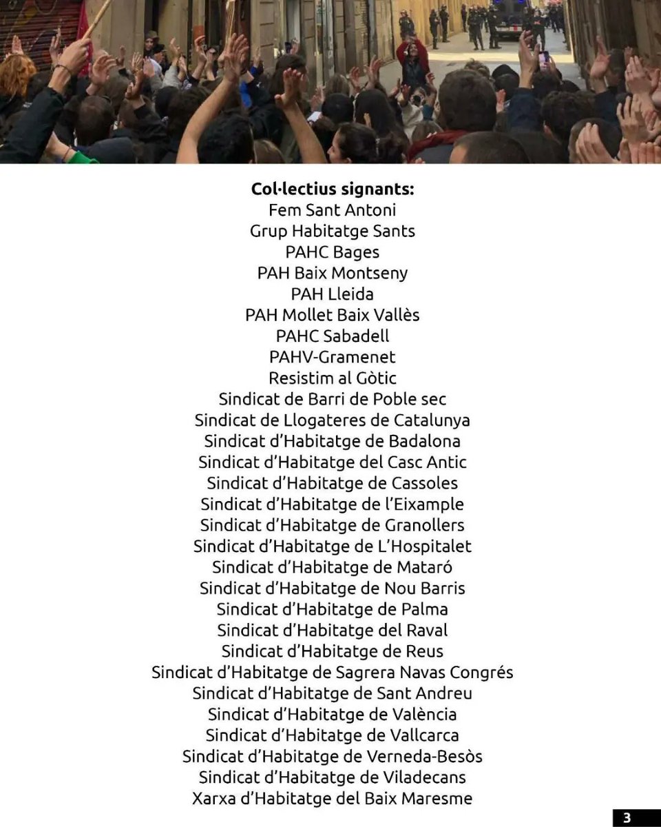 SHabitatgeReus's tweet photo. 🔴 EN DEFENSA DELS DRETS I LLIBERTATS POLÍTIQUES DE LA CLASSE TREBALLADORA 

Manifest unitari del moviment per l'habitatge 👇 https://t.co/mduQi9OHtt