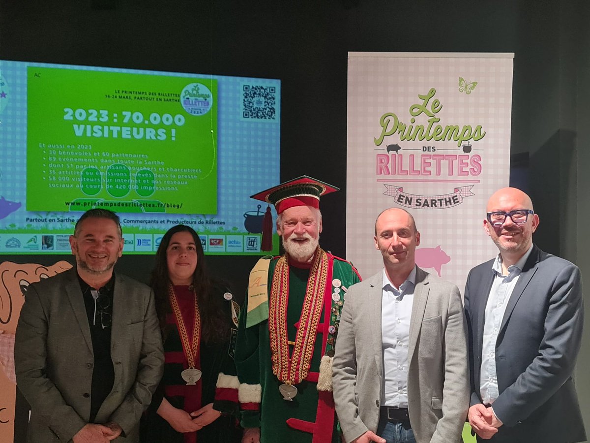 katasandan's tweet photo. Quel plaisir de représenter @c_morancais lors de la soirée des ambassadeurs du #primptemps des #rillettes . Merci aux #benevoles et soutien à toute la filière. Heureux d avoir remis à la commune de Changé (72) le trophée de la Ville des Rillettes.
@aimeragirpdl @olsasso https://t.co/THopJMcAeG