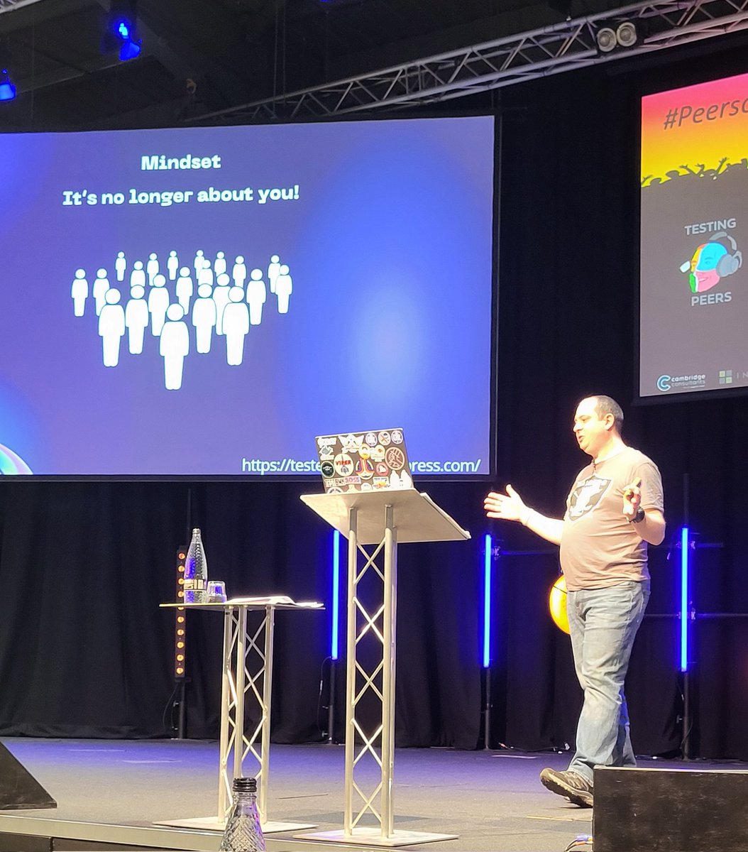 SimonSidwell's tweet photo. Great debut talk by @testninja77 at the @testingpeers conference in Nottingham!! #qa #peerscon https://t.co/MuzF9adbuS