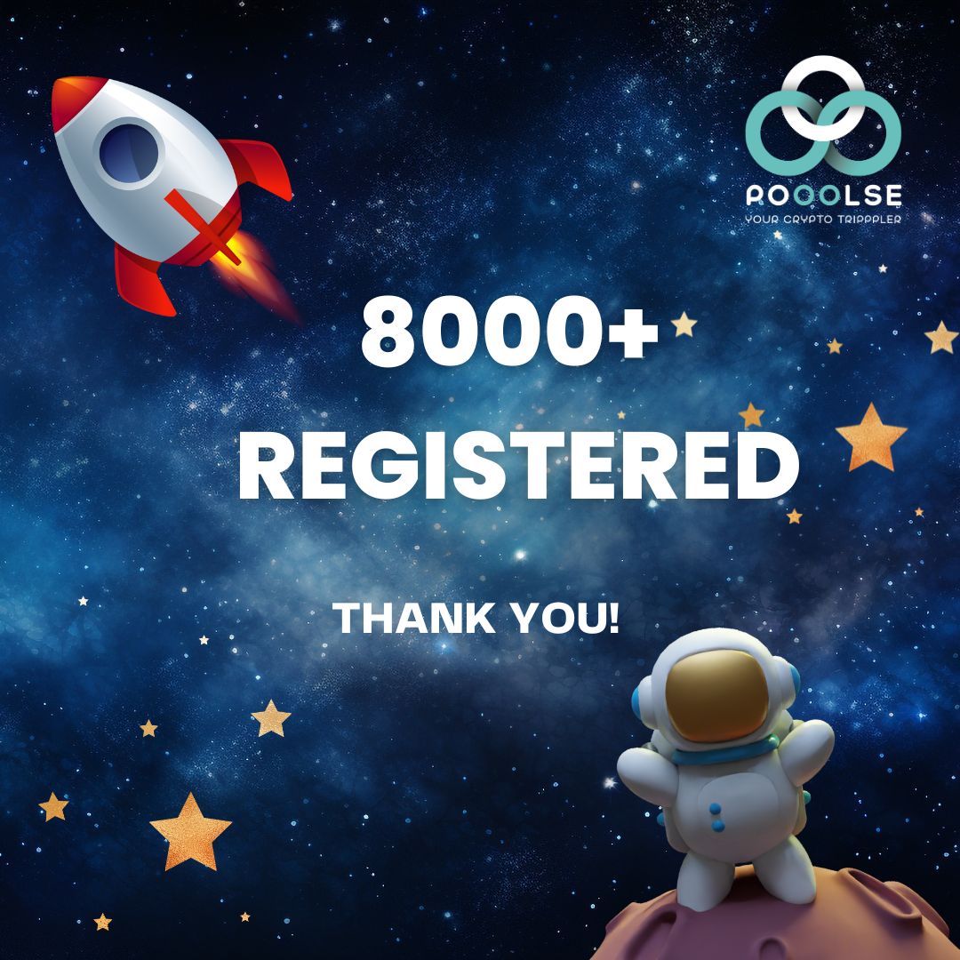 PooolseOfficial's tweet photo. 8000+ people have already registered at Pooolse!
Thank you very much! ๐
Not registered yet? Don't miss your chance! Register now!โ๏ธ
Registration:๐ https://t.co/OF6eS2lxcZ
Get the registration link from your referrerโ๏ธ
#pooolse #nft #cryptonews #cryptolife #nftnews https://t.co/fZHNhA0Wma