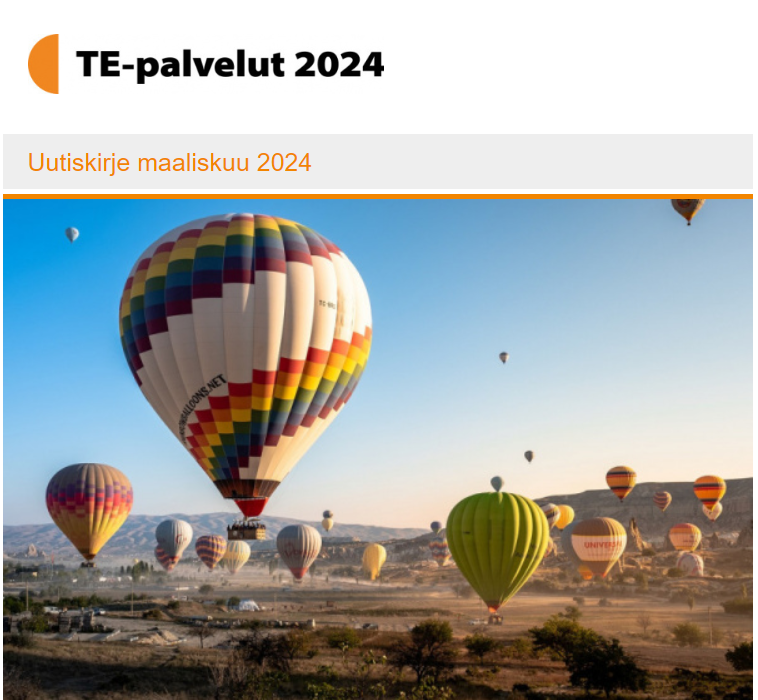 📨#TEpalvelut2024 uutiskirje on taas julkaistu. Aiheina mm. jo klassikoksi muodostunut työllisyysalueet teema, uudenkarheat alueelliset yhteistyö- ja seurantakeskustelut sekä monta muuta suurta ja pientä aihetta. Käy lukemassa lisää linkin kautta.
👇emaileri.fi/g/l/362870/780…