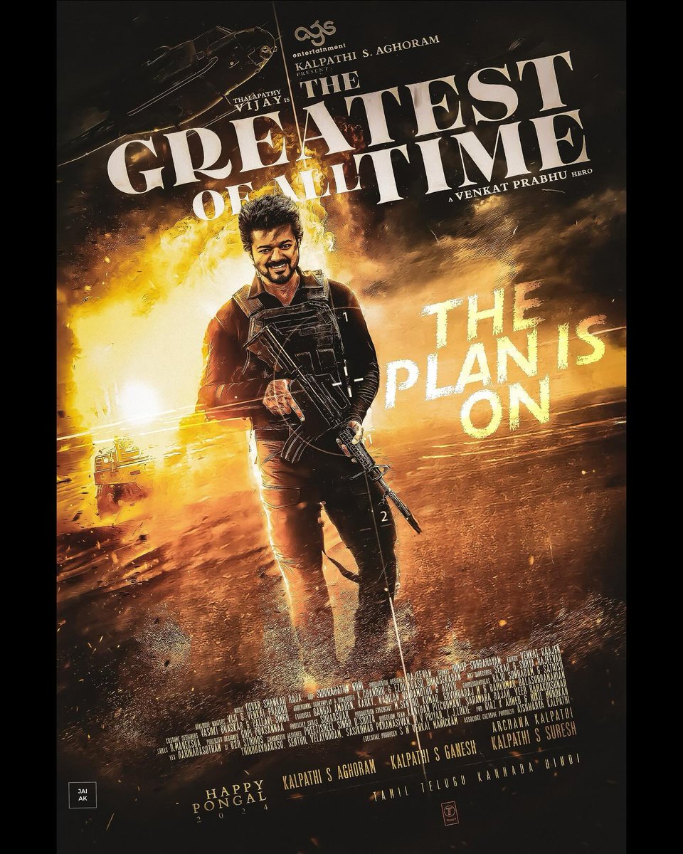 GoatMovie2024's tweet photo. Setting fire to the rain #TheGOAT 🔥😎

A @vp_offl hero!! 😎

#TheGreatestOfAllTime
@actorvijay @vp_offl @thisisysr @archanakalpathi @aishkalpathi @Ags_production https://t.co/RUImDqDxvK