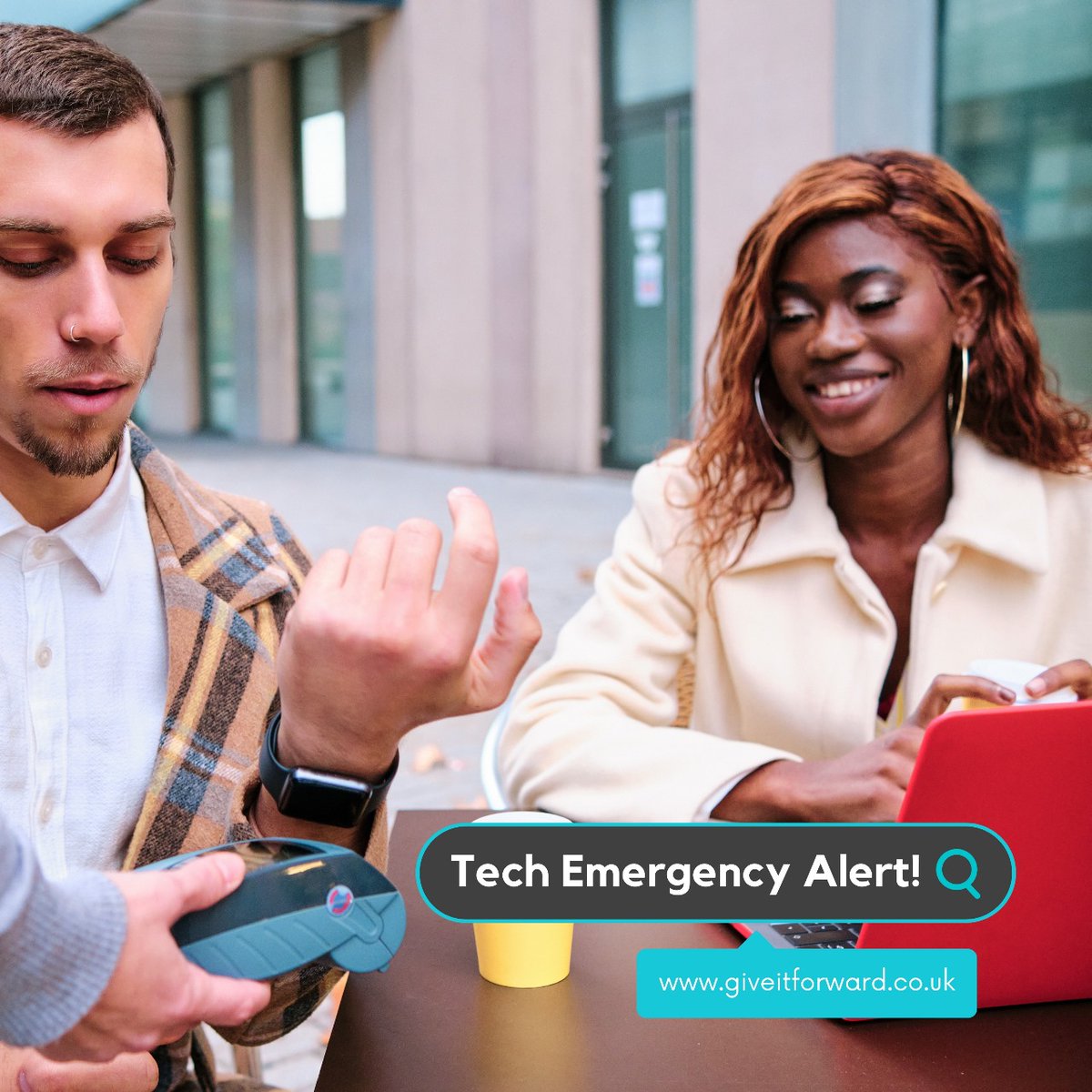 GiveITForwardUK's tweet image. Emergency alert: we need your help to address the digital divide! 🚨 Your unused IT equipment can provide crucial access to technology for those in need. 
---
Discover more at! giveitforward.co.uk/welcome-to-giv… 
.
#GiveITForward #TechEmergency #UrgentAppeal #DigitalDivide #ActNow