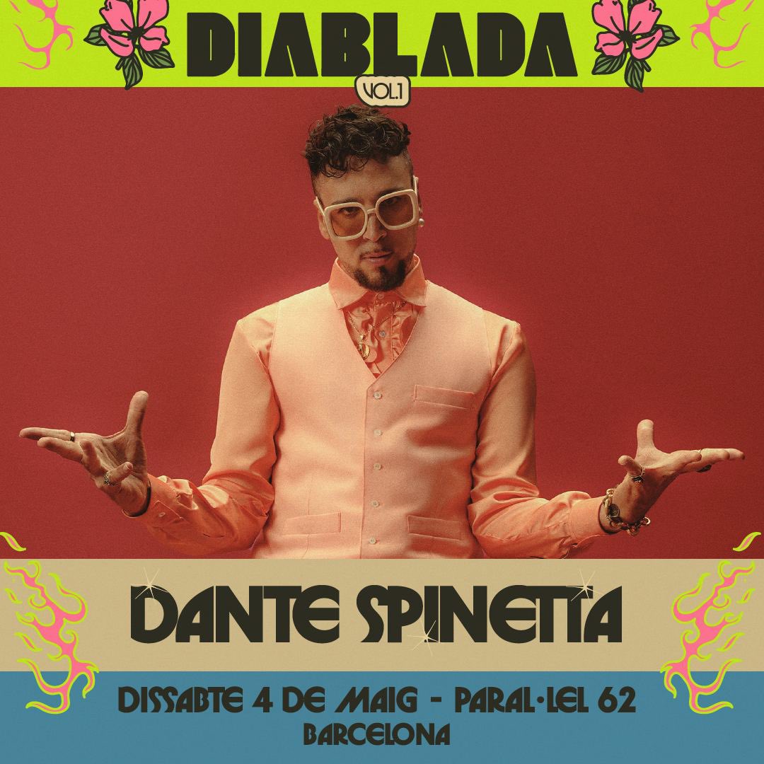 👹🌺 𝐀𝐑𝐑𝐈𝐁𝐀 𝐋𝐀 𝐃𝐈𝐀𝐁𝐋𝐀𝐃𝐀

<a href="/dantespinetta/">El Dante</a> va obrir les portes al gènere urbà a 🇦🇷 i és una de les grans figures de la música llatinoamericana dels últims 30 anys.

El pròxim 4 de maig a <a href="/parallel62bcn/">Paral·lel 62</a> 

🎟️ Entrades t.ly/PwDhY