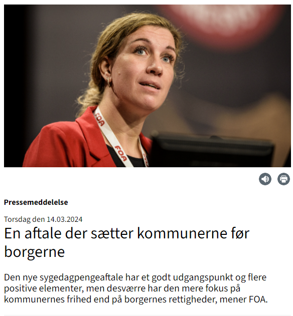 - På papiret er det fint for både kommuner og borgere, at de tunge sager kan behandles mere fleksibelt end i dag. Men papir er taknemmeligt, og tankerne bag forslaget er kun fine, hvis alle kommuner forstår deres opgave og tager hånd om borgeren, siger @MariaKlingsholm. #arbejde