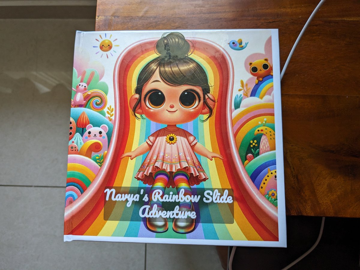 pulkitagrawal's tweet photo. I created a physical storybook featuring my daughter using AI.

Here’s how you can do it too, for free! 👇 https://t.co/nTu4wEGTfm
