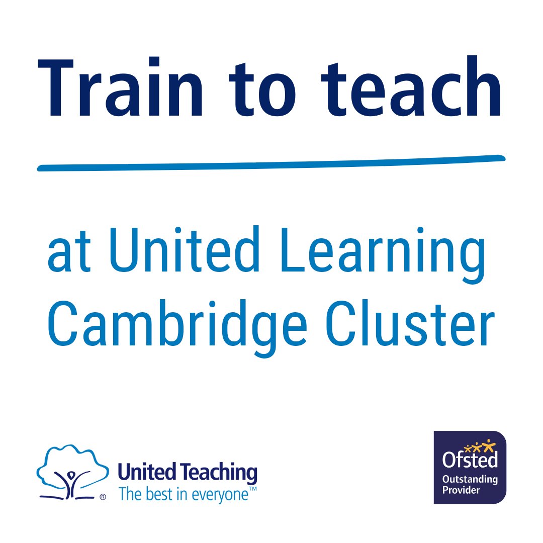 Want to become a teacher? Train to teach at our school, with an Ofsted-rated Outstanding provider. You'll be in the classroom from day one and qualify in 12 months. Find out more: unitedteaching.org.uk #TrainToTeach #TeacherTraining #BecomeATeacher #TeachingCareer