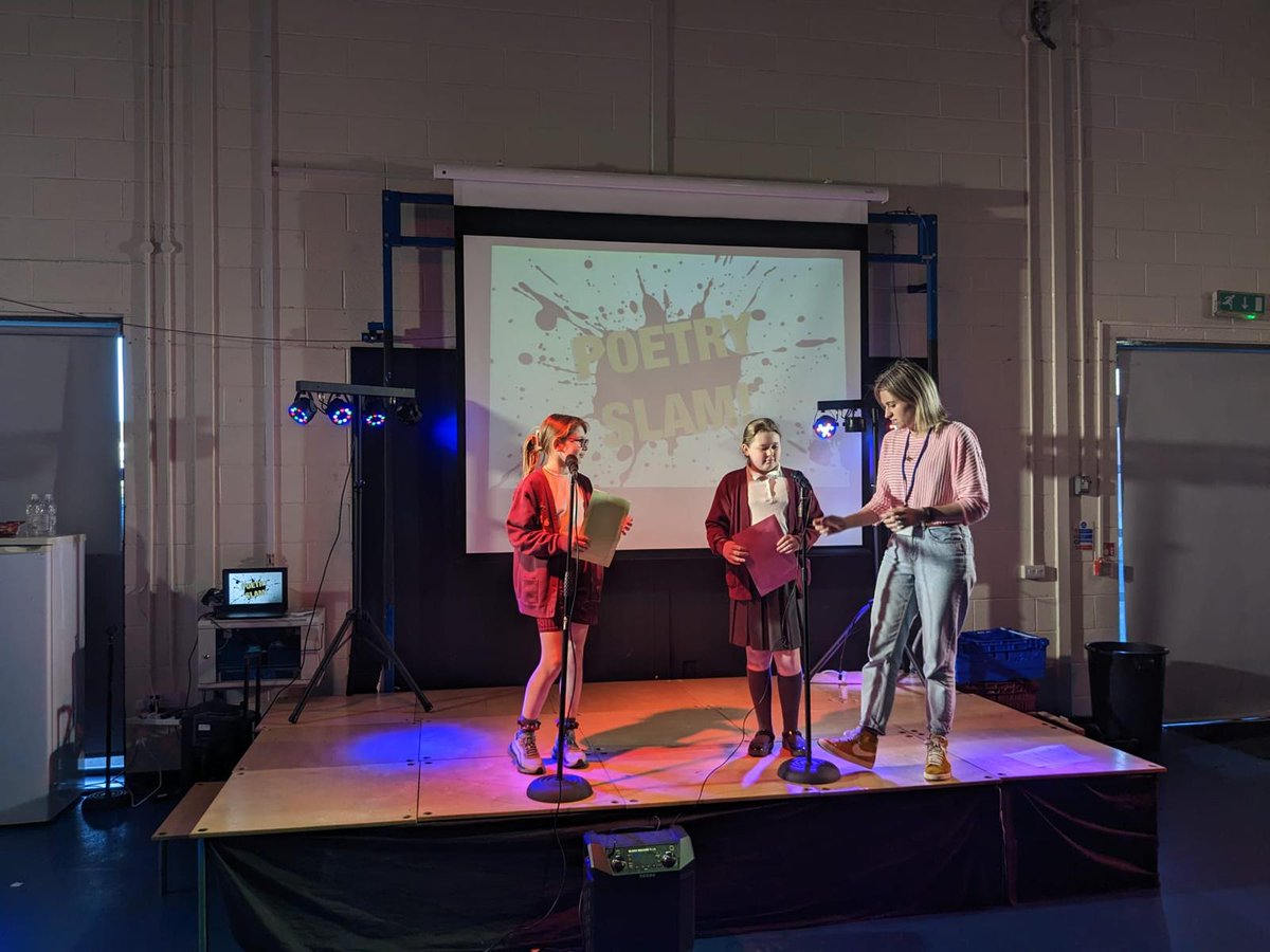 Today we have our School Celebration Event @UnityTheatre & are delighted to have students performing work from @AcademyStNics @MabLanePri @PresfieldHigh_ @SalesianAcademy. Today is the culmination of the project, ran in partnership with @EastsideLondon #SPOKENWORDPOWER
