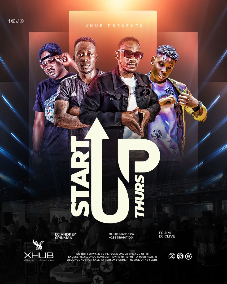 Thursday's calling, and we're answering with Startup Thursday Thrills

#ThursdayVibes | #XhubExperience

On the 1s and 2s 
<a href="/DeejayClive1/">Dj Clive</a>
<a href="/DJJIMTHEURBAN11/">DEEJAY JIM</a>
<a href="/DjAndreyBaddest/">🆃🅷🅴 🅱🅰🅳🅳🅴🆂🆃 🇺🇬🇰🇪🇹🇿🇷🇼🇧🇮🇸🇩</a>
@spinman256