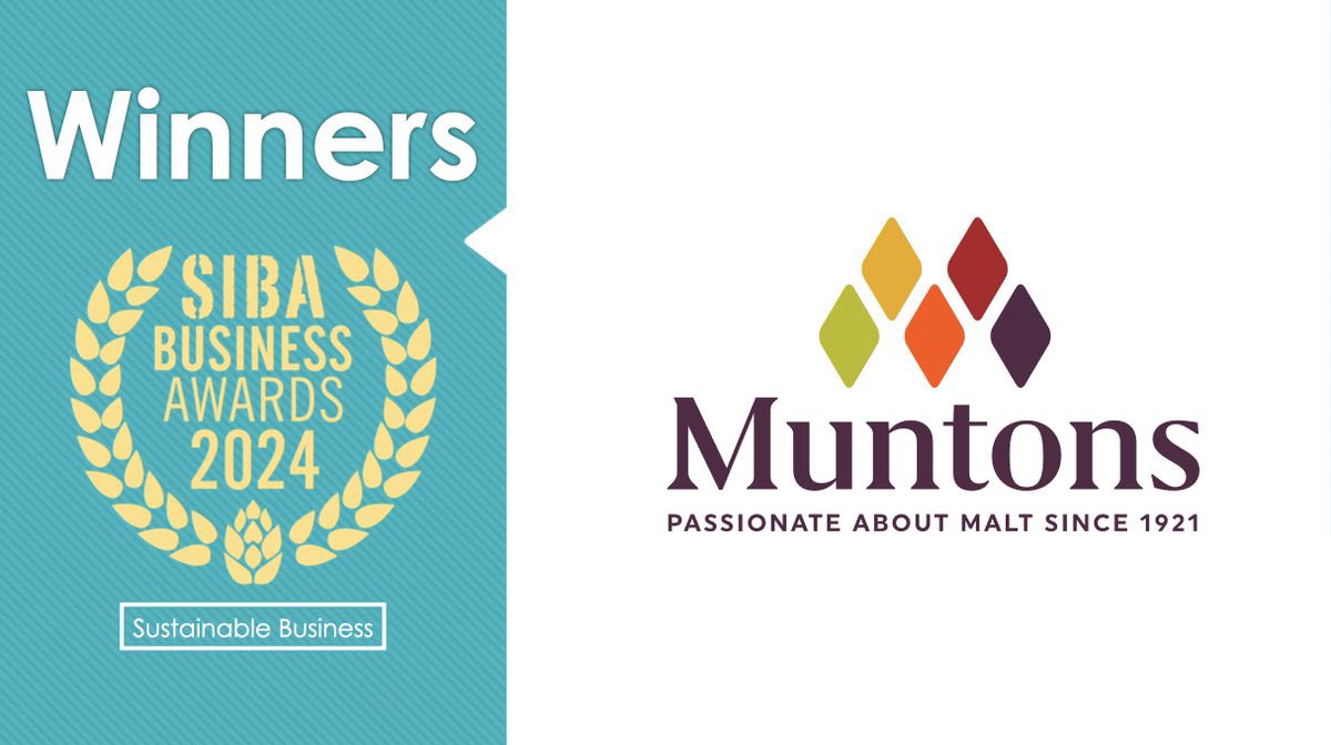MuntonsPlc's tweet photo. Day 1 complete at BeerX! We’re proud to announce Muntons won the Sustainable Business Award at last nights SIBA Business Awards 2024🏆

Here goes day 2, come to stand 143 for all things beer, brewing and sustainability, hope to see you there! Cheers!🍻 https://t.co/S2WwfLcR8u