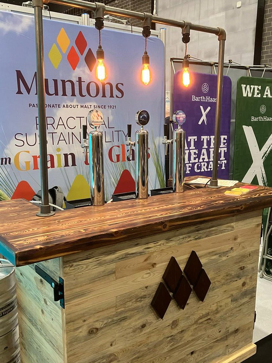 MuntonsPlc's tweet photo. Day 1 complete at BeerX! We’re proud to announce Muntons won the Sustainable Business Award at last nights SIBA Business Awards 2024🏆

Here goes day 2, come to stand 143 for all things beer, brewing and sustainability, hope to see you there! Cheers!🍻 https://t.co/S2WwfLcR8u