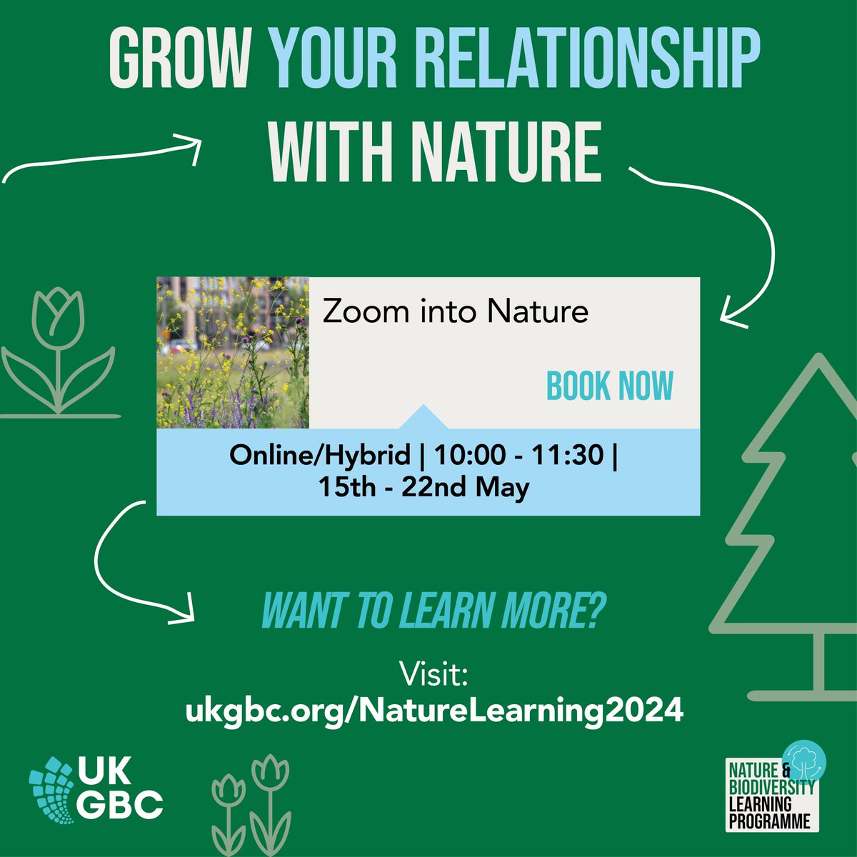 🪱 Join UKGBC for our new Nature and Biodiversity Learning Programme! UKGBC has launched a new learning programme for 2024 that wants to drive change, and put nature at the heart of decision making in our industry. 🖱️Learn more: ukgbc.org/learning-leade…