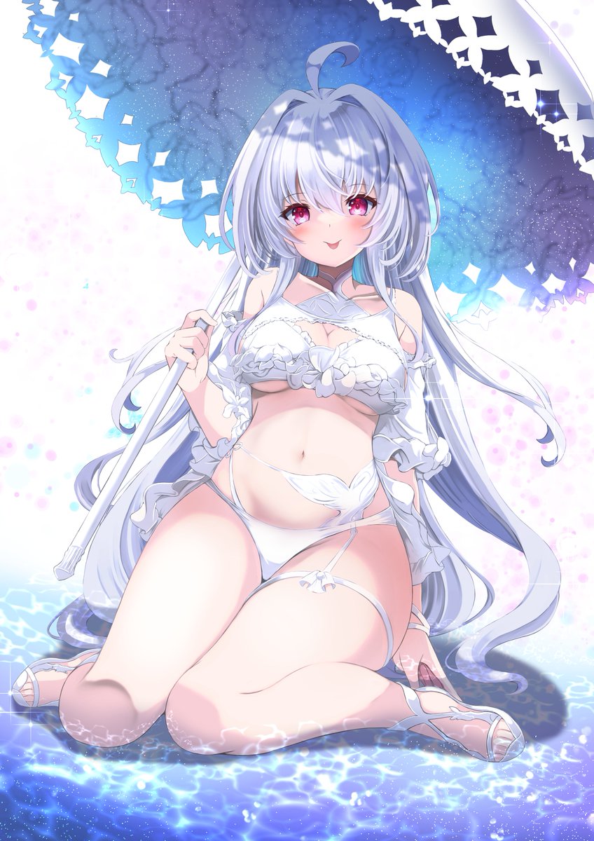 妖精騎士ランスロット 「#ホワイトデーは銀髪白髪を愛でる日 」|しばかめ@C101新刊委託中のイラスト