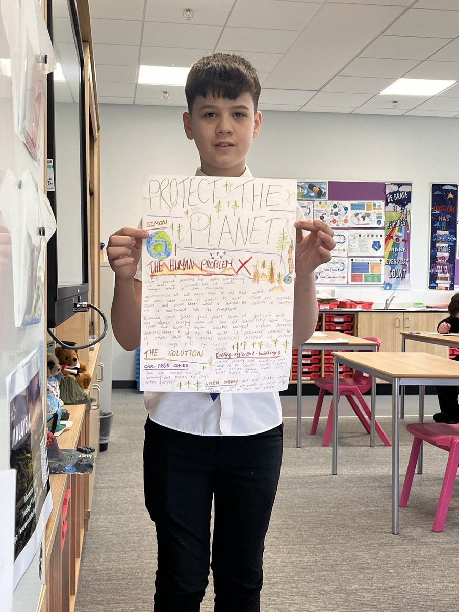 Massive well done to our S2 cohort for producing some amazing #SustainableDevelopment posters in Geography this week! Particular thanks to Simon and Carson who created the wonderful poster in the picture! #GlobalGoals #Geography ♻️🌍<a href="/LossiemouthS/">Lossiemouth High School</a>