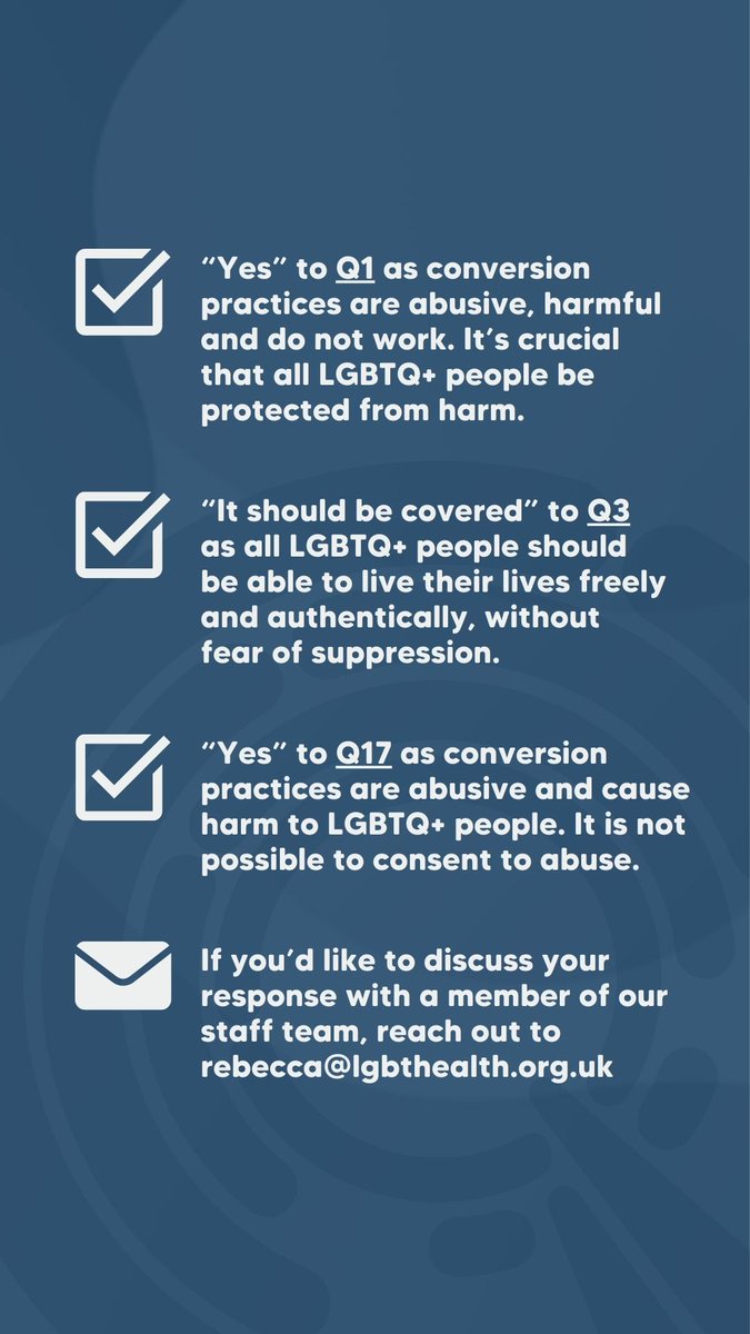📢 @scotgov is currently consulting on planned legislation to end conversion practices. It's important that LGBTQ+ people (& our allies) who support an end to CP let the govt know! The consultation is open until 2nd April 2024. You can access it here: consult.gov.scot/equality-and-h…