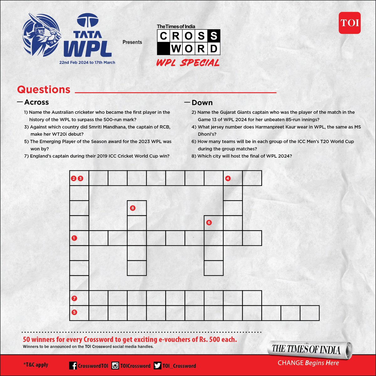 The Times Of India Crossword tweet media