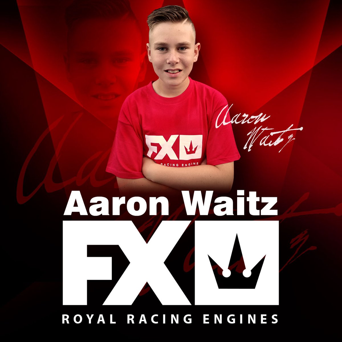 FXengines's tweet photo. FX Engines is happy to announce that  Aaron Waitz joins FX Team Germany.
#FX #FXengines #RCcars https://t.co/m8pSJ5GTPH