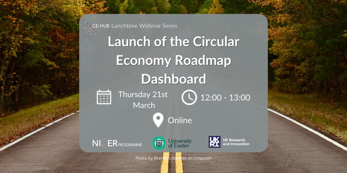 Have you explored the CE Roadmap Dashboard on our Knowledge Hub? If you want to find out more then Dr Halid Abu-Bakar will be taking us through a demonstration and sharing the research he undertook to develop the dashboard in our next webinar 💻🔍👨‍🔬 bit.ly/3VisdoZ